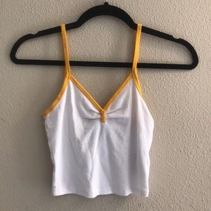 Forever 21 white cropped tank top
